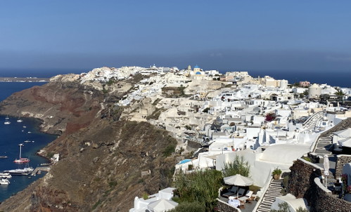 Firá, the capital of Santorini.