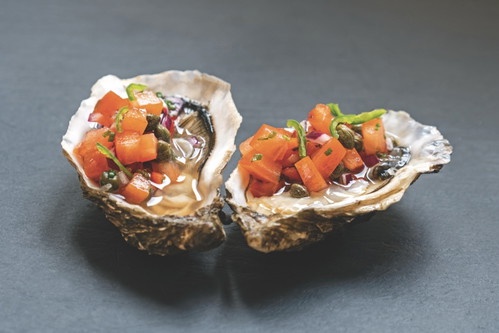 Schotten-Austern vom 
Loch Fyne, wie man sie 
in der gleichnamigen 
»Oyster Bar« serviert.
