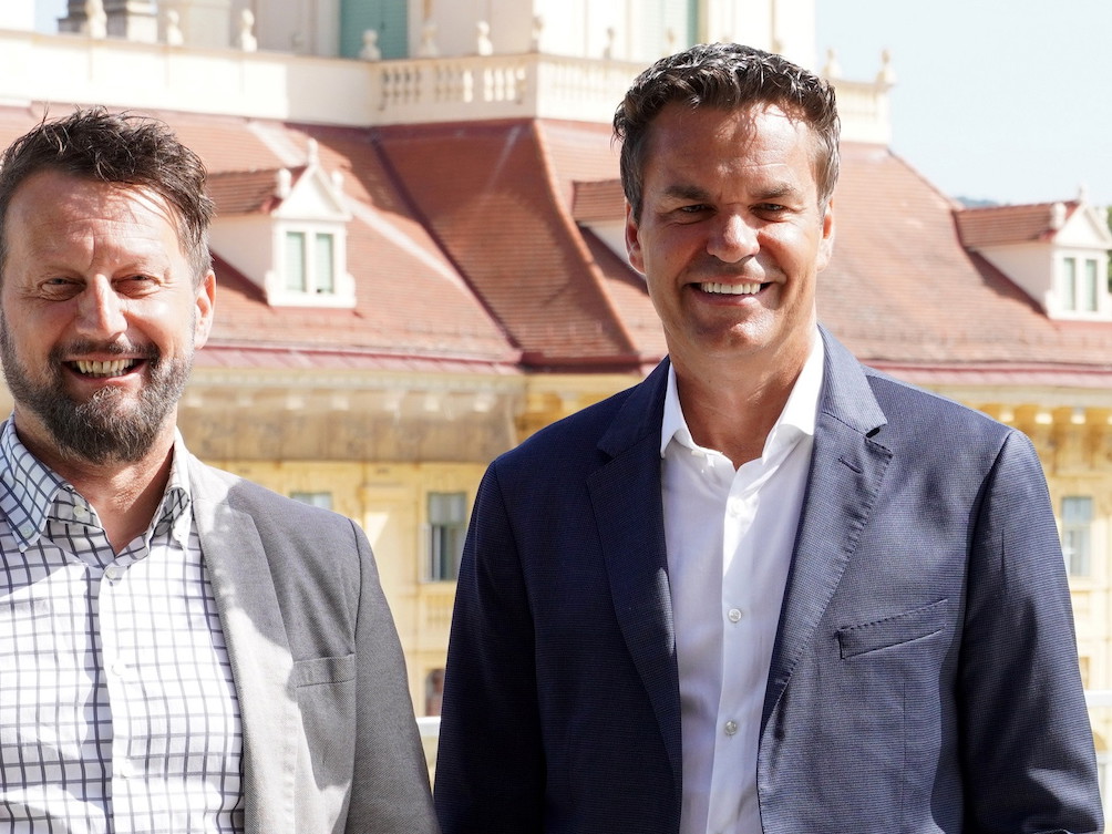 Burgenland Tourismus-CMO Kurt Kaiser und Burgenland Tourismus-Geschäftsführer Didi Tunkel.