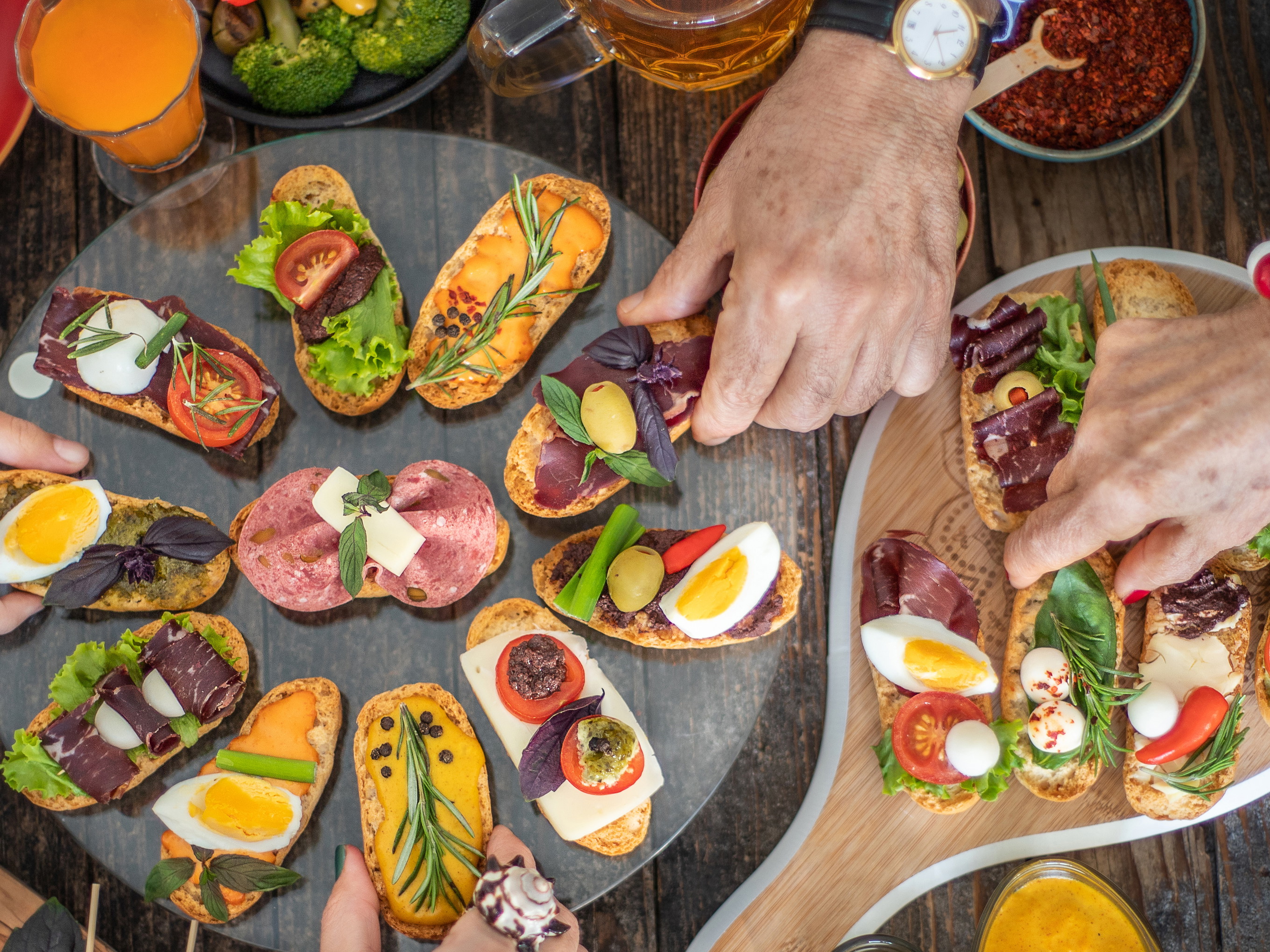 Der Fokus liegt auf Tapas.