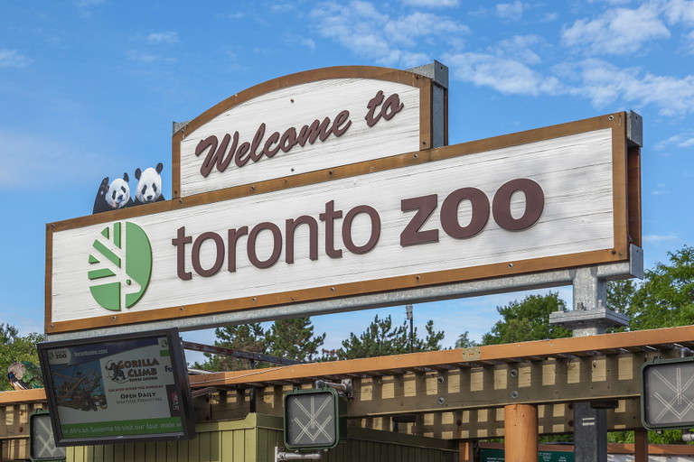 Eingang zum Toronto Zoo.