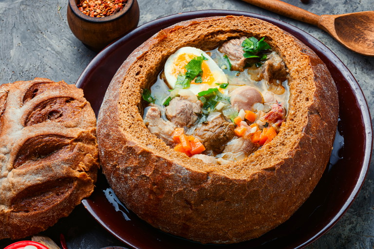 Żurek, the most famous Polish soup.