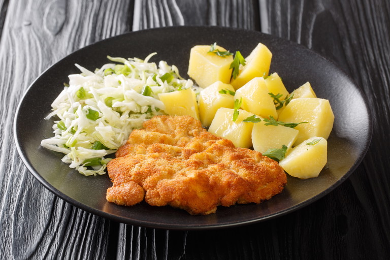 Schabowy, Polish pork schnitzel.
