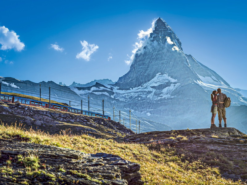 Das Wallis ist die Heimat der höchsten Berge der Schweiz.