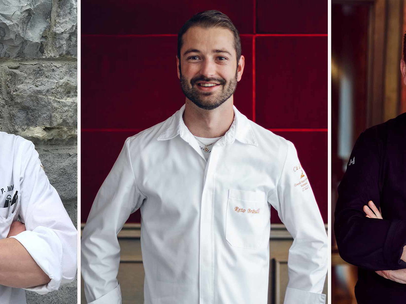 Die drei Spitzenköche Patrick Mahler, Reto Brändli und Stefan Heilemann.