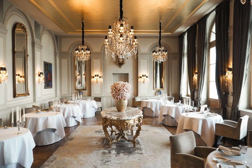 Das Restaurant «Cheval Blanc» im «Les Trois Rois».