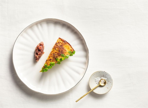 Tortilla mit Sherryzwiebeln aus Madrid.