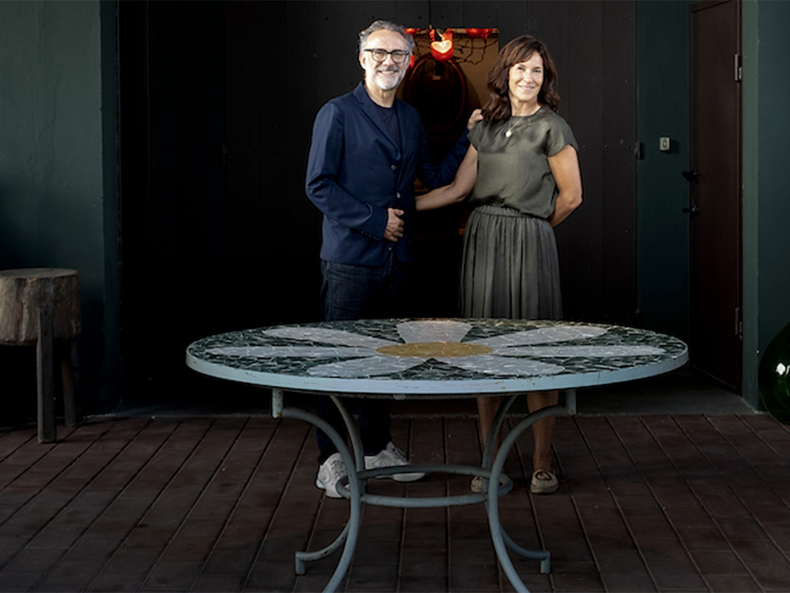 Massimo Bottura und Lara Gilmore eröffnen das »Al Gatto Verde«.