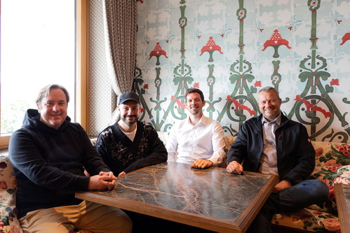 v.l. Philipp Kaufmann (Gründer KaufmannGruppe), Denis Kosutic (Architekt &amp; Interior Designer), Alexander Vogel (Geschäftsführer KaBB Gastro), Norbert Kaimberger (Gebäudetechnik)