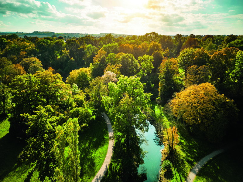 Aerial view of a Park in autumn
Weimar, Germany