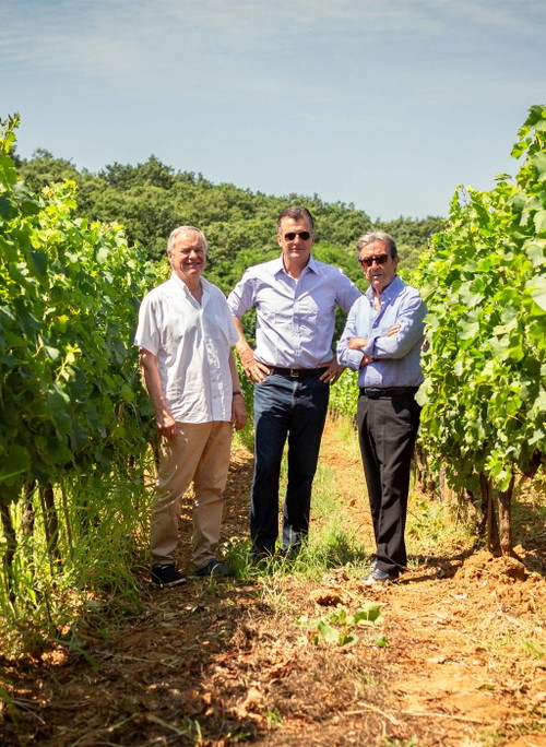 Rudi Bindella mit Philipp Hildebrand und Riccardo Cotarella.
