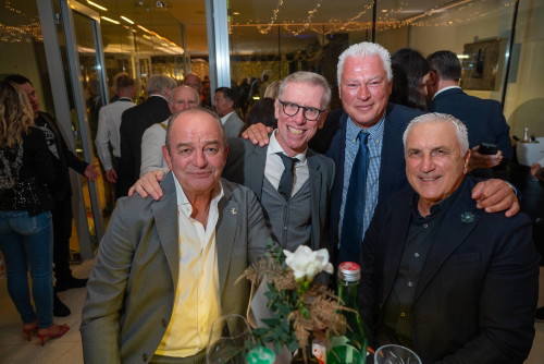33 Jahre Weingut Hillinger Jubiläum, Weingut Leo Hillinger, Jois, Burgenland, 17.10.2023,
- 
Herbert PROHASKA, Toni POLSTER, Hans KRANKL, Peter STÖGER