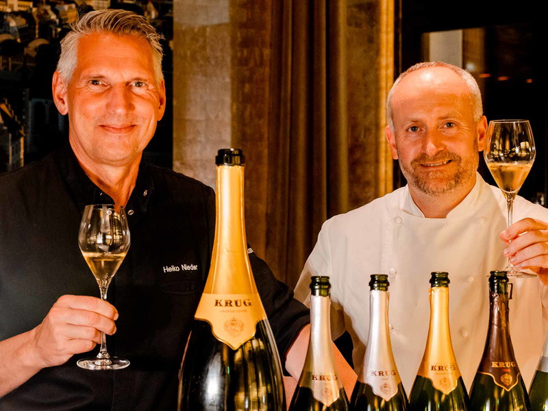 Spitzenkoch Heiko Nieder mit Stephen McLaughlin vom schottischen Zwei-Sterne-Restaurant «Andrew Fairlie».