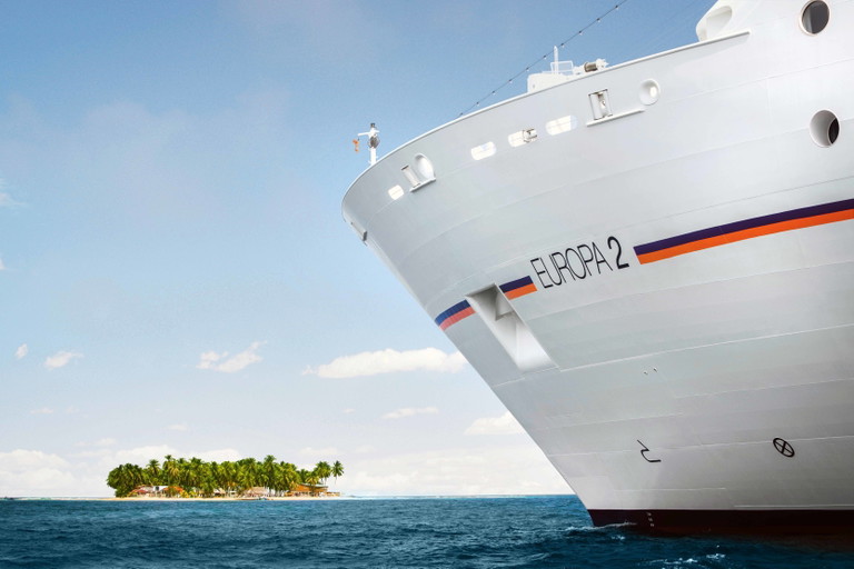 Die 2012 in Betrieb genommene MS Europa II gilt als eines der luxuriösesten Kreuzfahrtschiffe weltweit.