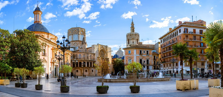 Jungfrauenplatz Valencia, Spanien