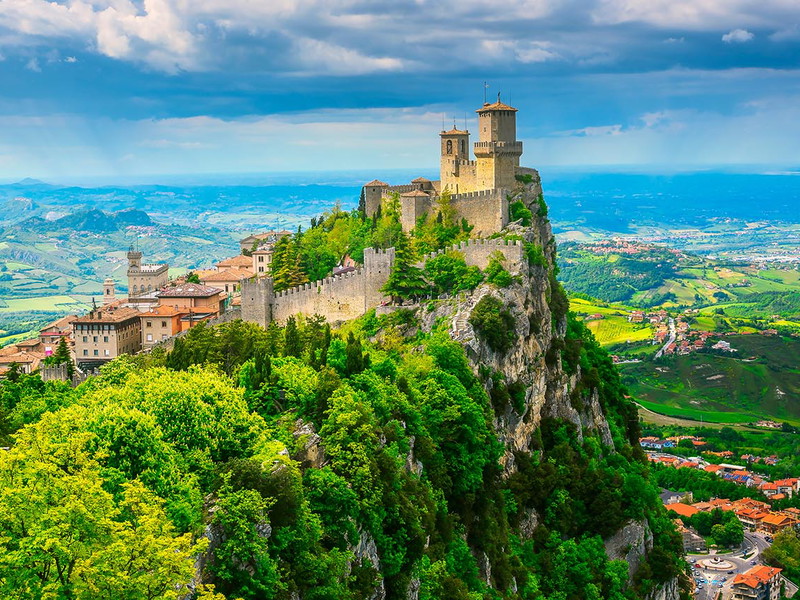 Blick auf San Marino