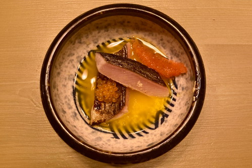 Flambierte Forelle Dry aged &amp; Hollandaise.