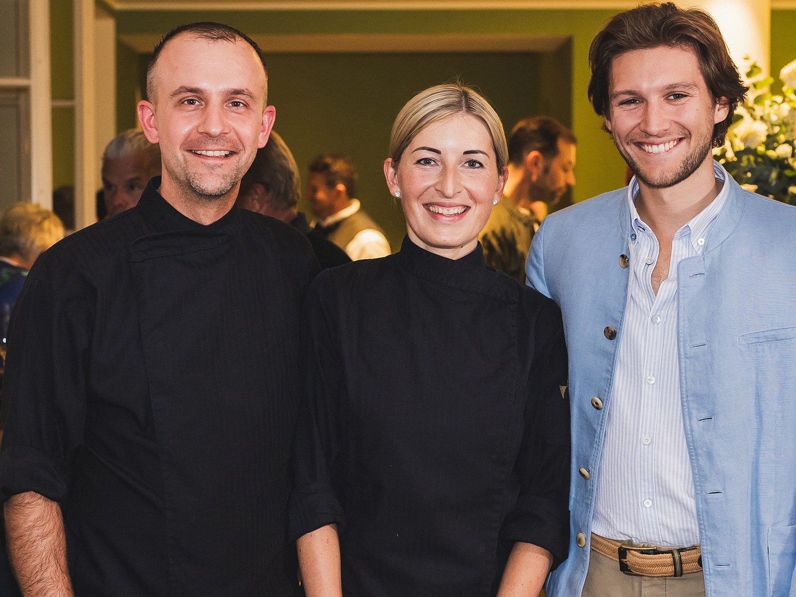 Alexander und Ramona Merkel mit Felix Gössl.