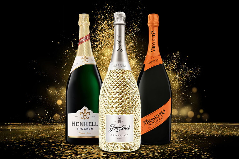 Die Klassiker: Henkell Sekt Trocken, Freixenet und Mionetto Prosecco