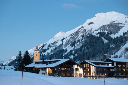 Lech im Winter. 