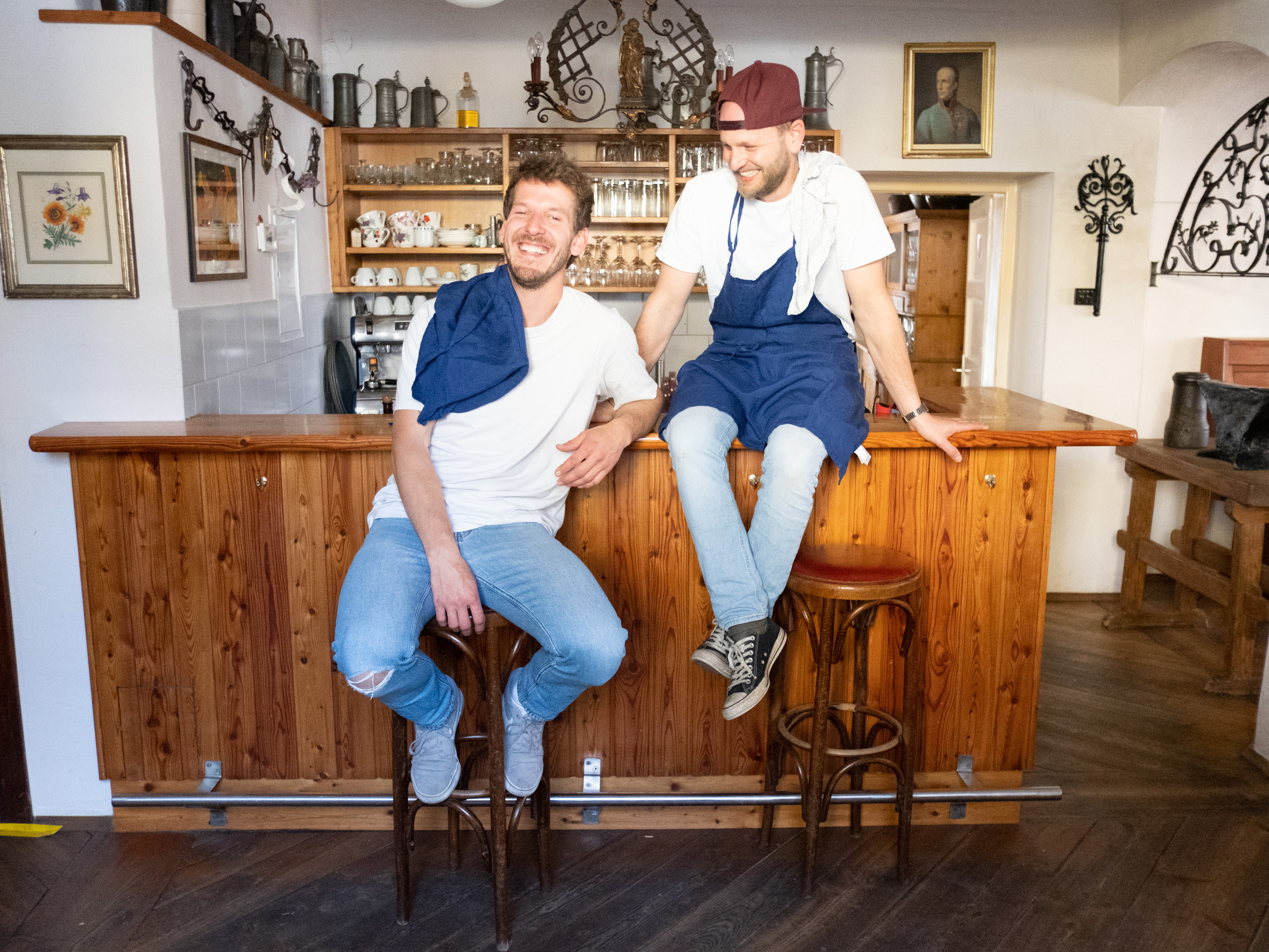 Die Kärntner Gastronomen Martin Nuart und Philipp Medved.