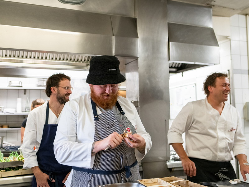 Felix Schellhorn, Lukas Mraz und Philip Rachinger (v.l.) bei ihrem letzten Pop-Up in München.