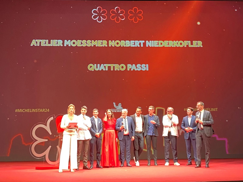 Die beiden neuen Drei Sterner: Niederkofler und Quattro Passi.