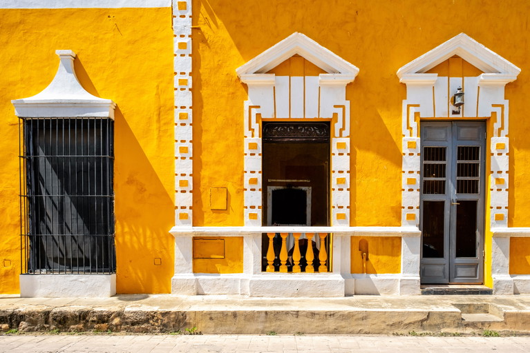 Das Städtchen Izamal erstrahlt seit einem Papst-Besuch in sonnigem Gelb.