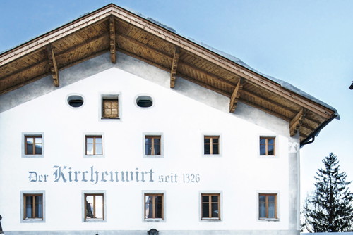 Im denkmalgeschützten »Kirchenwirt« in Leogang...
