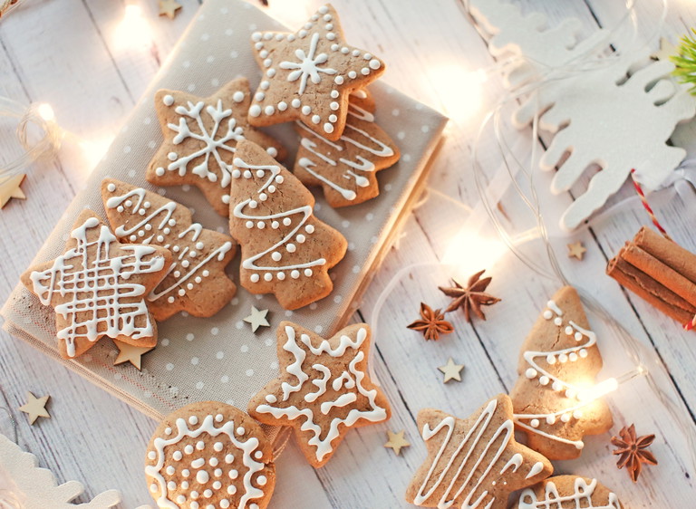 Low Carb Lebkuchen mit Glasur.