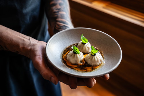 Die neuen Winter Vegetables and Black Truffle Dumplings.