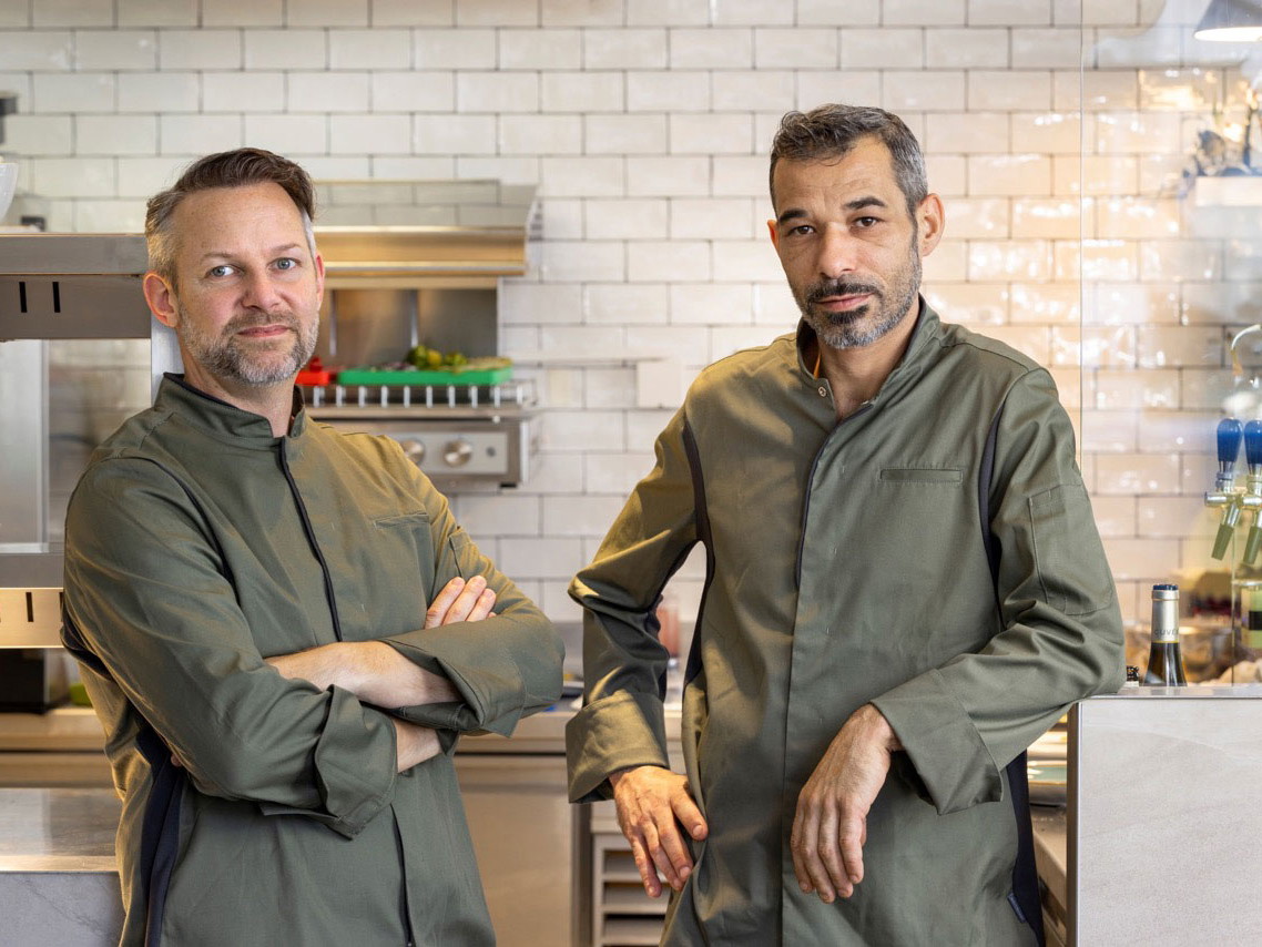 Gastgeber Max Wimmer und Küchenchef Cristian Vespucci.