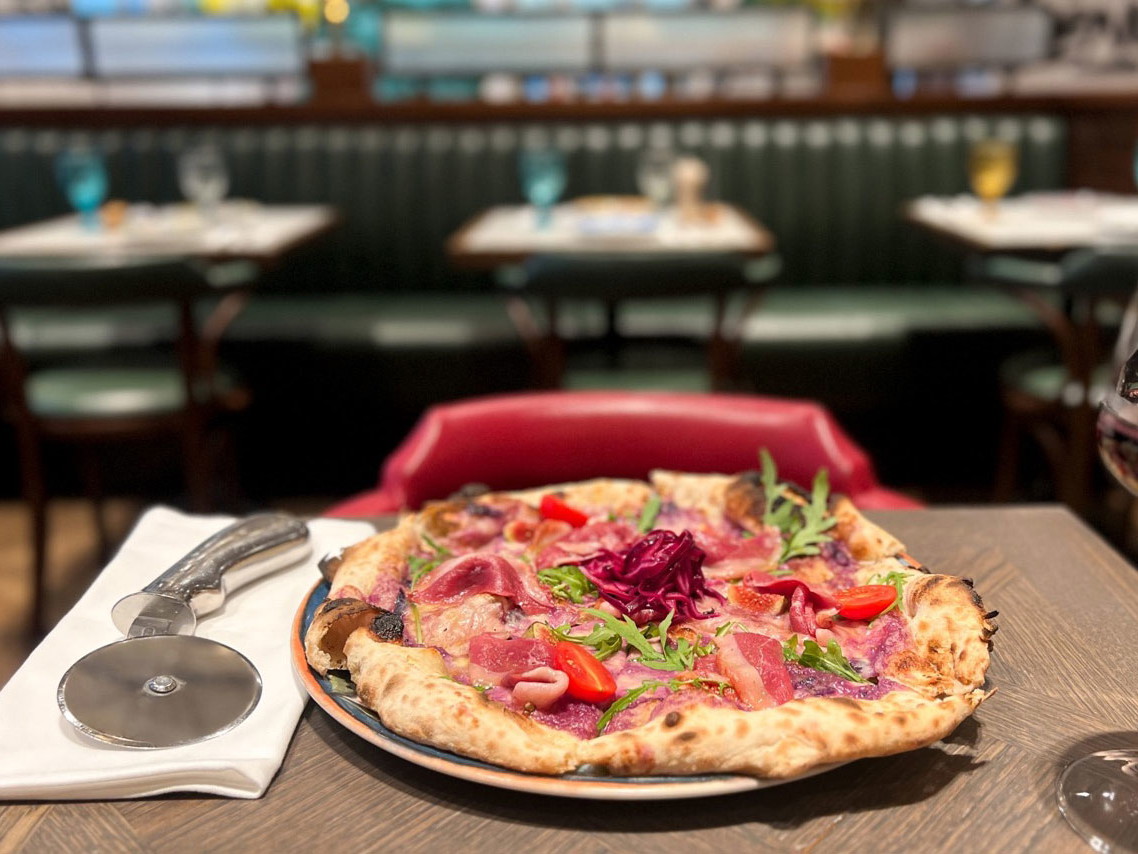 Das traditionelle Gansl in Pizza-Form.
