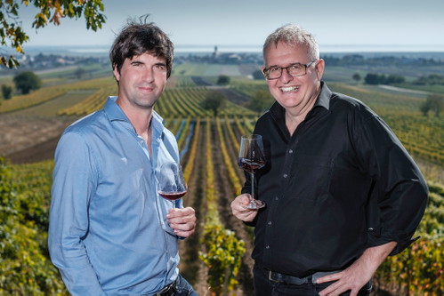 Thomas Stadler und Günther Neukamp stehen hinter dem Label Nestor aus Halbturn. Sie waren in der Kategorie Zweigelt erfolgreich.