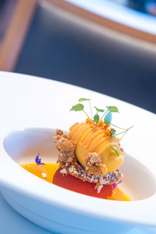 Mandarinen-Curry-Dessert.