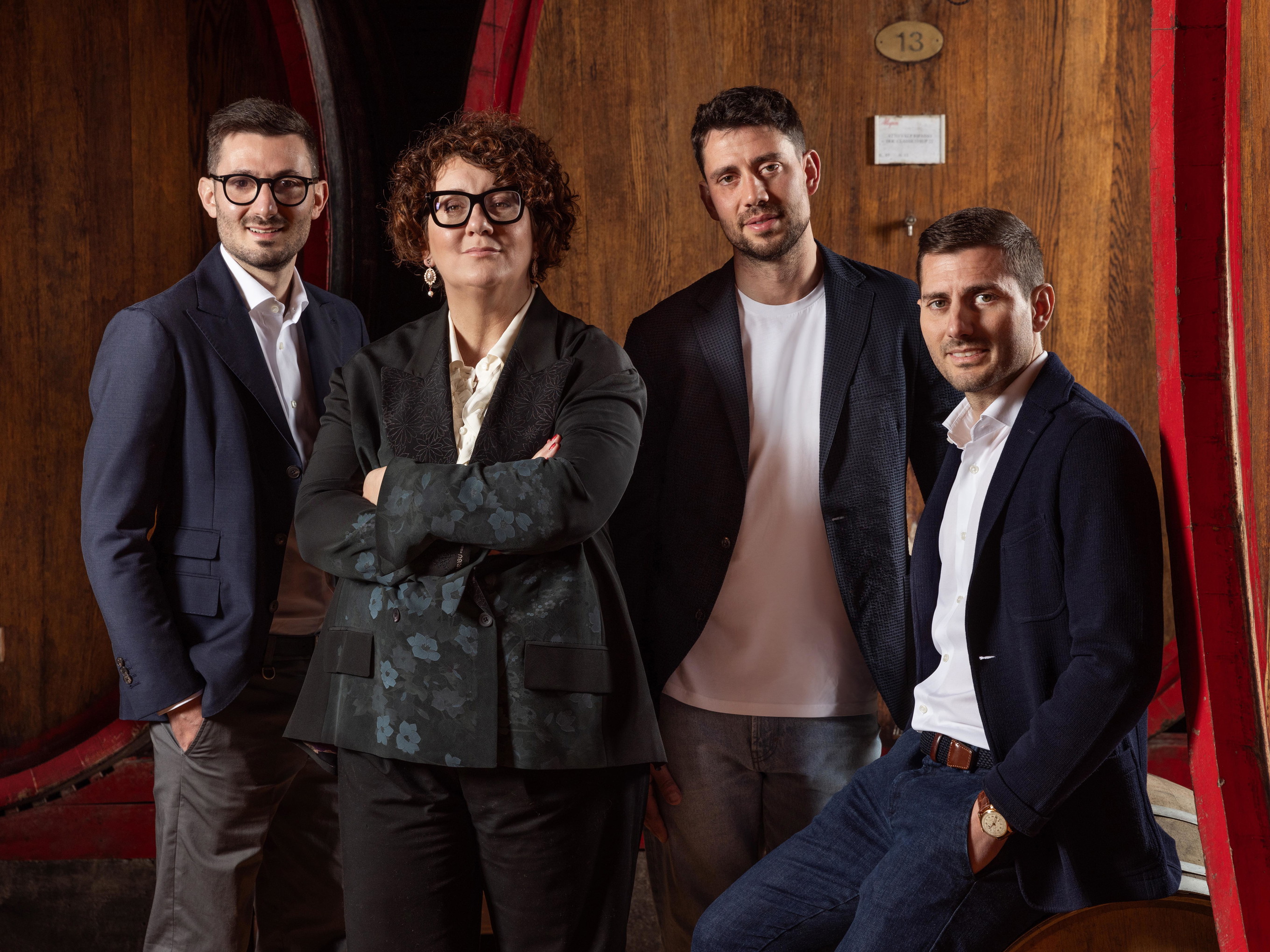 Matteo, Silvia, Giovanni und Francesco Allegrini.