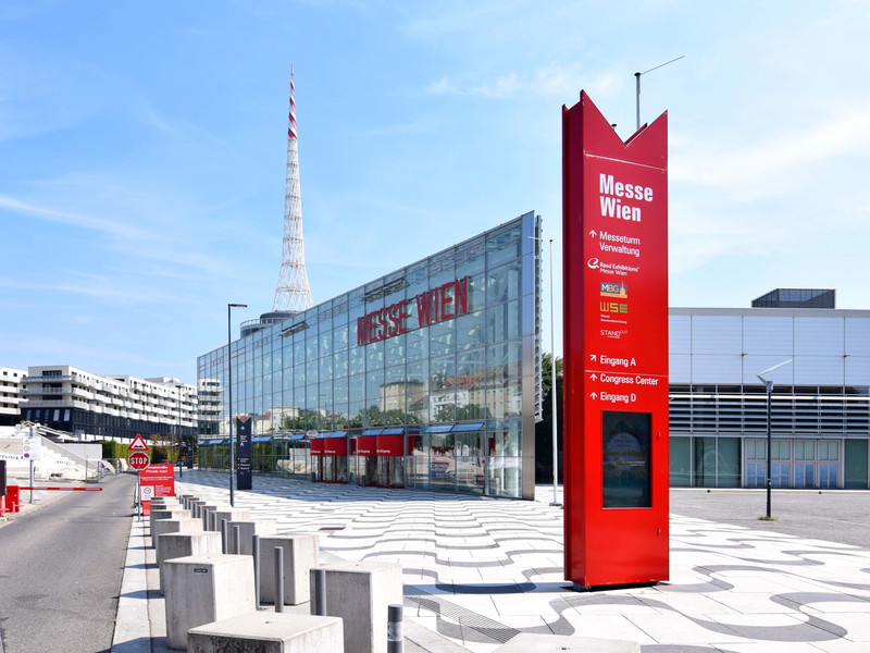 Top im Kongresstourismus: Mehr als 4000 Tagungen, Kongresse und sonstige Business-Veranstaltungen fanden 2022 in Wien statt – eine Rekordzahl. Die Messe Wien ist einer der Veranstaltungsorte.