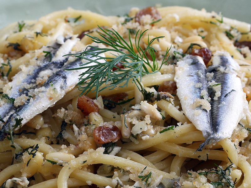 Pasta con le sarde, Sizilien