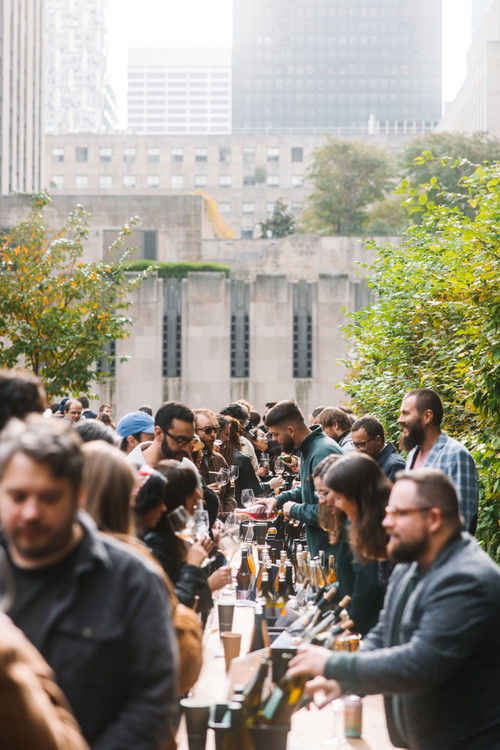 Die Weinmesse »Karakterre« 
fand wie schon im Vorjahr umgeben von Wolkenkratzern in New York City statt.