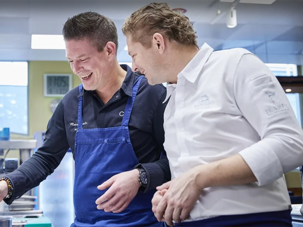 Christian Kuchler, »Taverne zum Schäfli« in Wigoltingen im schweizerischen Thurgau, kocht im Januar in Salzburg.