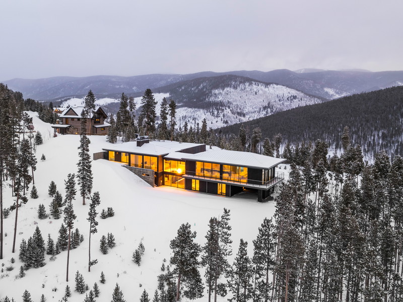 Moderne Skiresidenz in Breckenridge in Colorado.