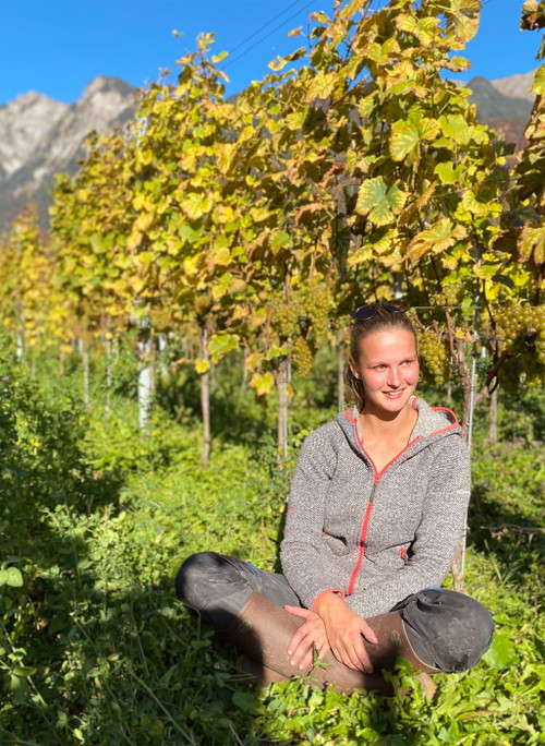 Laura Pelizzatti vom Weingut Annatina Pelizzatti in Jenins, Graubünden.