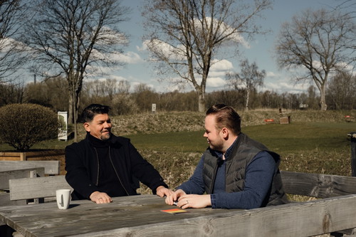Tim Mälzer mit Richard Rauch.