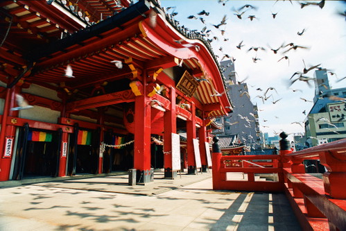 Nagoya definitely has something to offer for a stopover – such as the "Osu Kannon" temple.