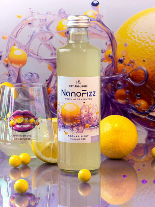 Der RTD-Cocktail »Nano Fizz« von Katlenburger stammt komplett aus der Feder einer KI. 
