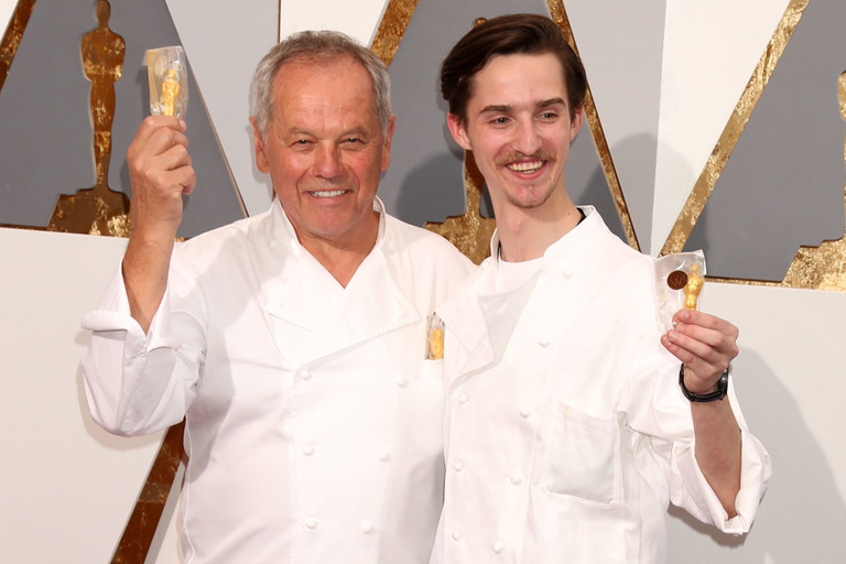 Wolfgang Puck und sein Sohn Byron 2016.