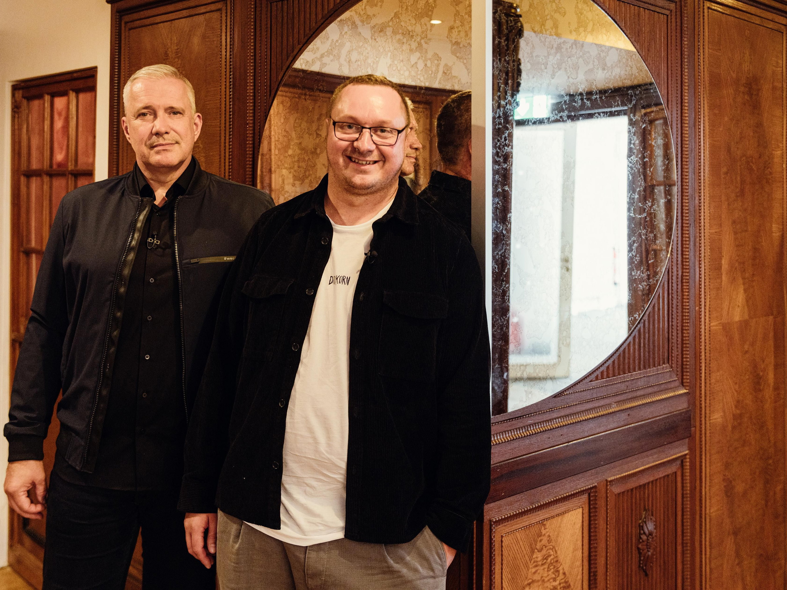 Alexander Herrmann mit Tobias Bätz.