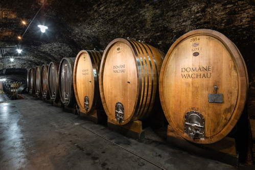 Perfekt gereift im großen Gewölbekeller der Domäne zu Dürnstein.
