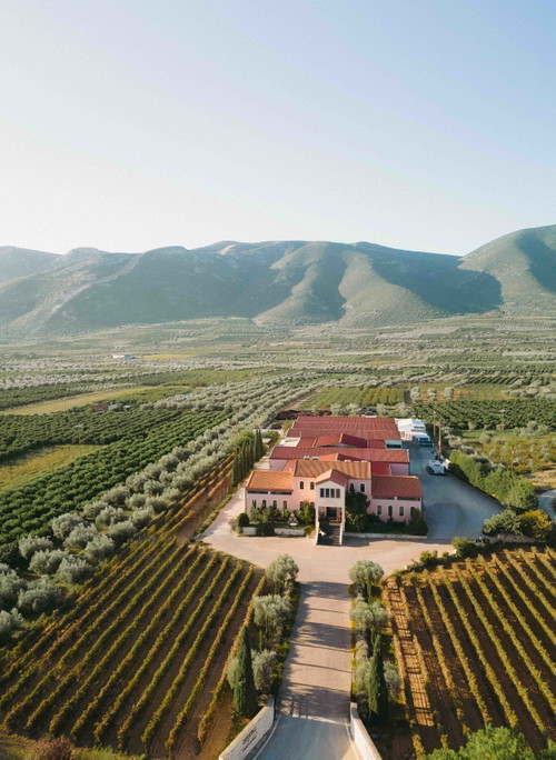 Das Weingut von George Skouras liegt am Peloponnes, unweit der malerischen Hafenstadt Nafplio oder Nauplia.