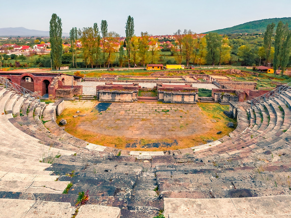 Amphitheater bei Bitola, Nordmazedonien